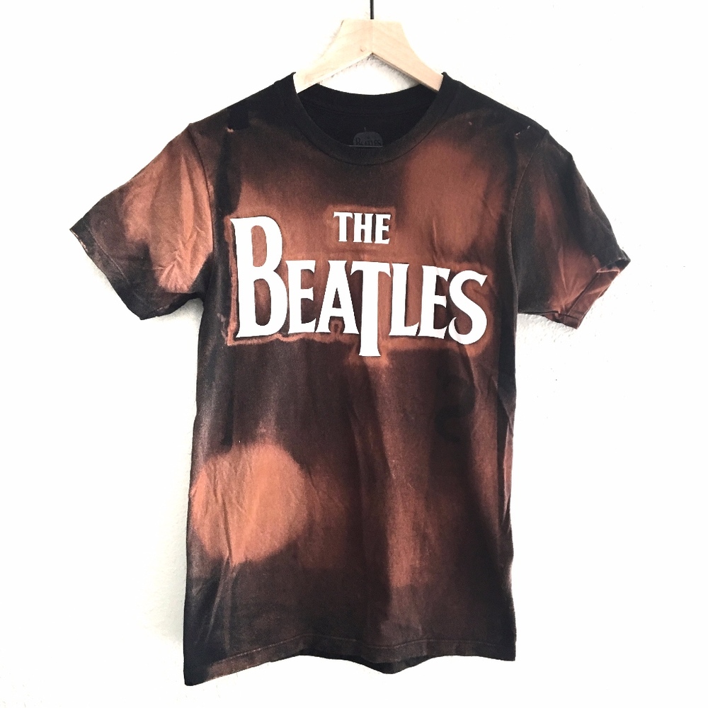 VTG Style Bleached Distressed The Beatles Shirt
